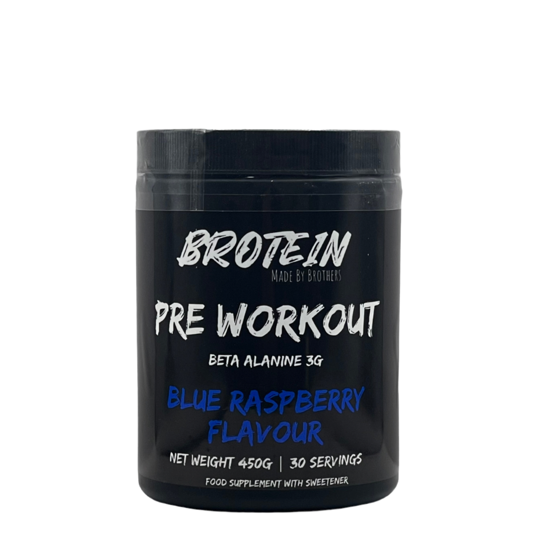 Blue Raspberry Pre-Workout Pro 450g– Brotein